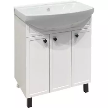Тумба под раковину Runo Римини 70х28 белая (00-00001255)