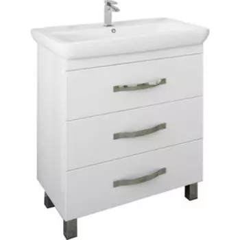Тумба под раковину Sanflor Одри 80 напольная, белая (H0000001104)