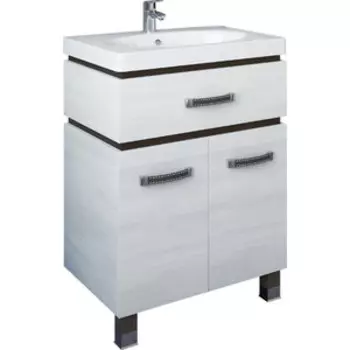 Тумба под раковину Sanflor Техас 60 венге\северное дерево светлое (H0000001077)