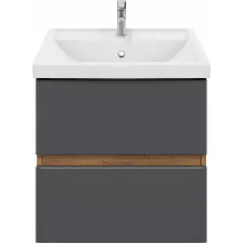 Тумба под раковину Sanstar Graffa 60х39 дуб вотан/графит софт (451.1-1.4.1.)