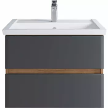 Тумба под раковину Sanstar Инфинити 70х45 дуб сонома светлый/графит софт (394.1-1.4.1.)