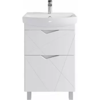 Тумба под раковину Sanstar Линни 55х34 белая (414.1-1.4.1.)