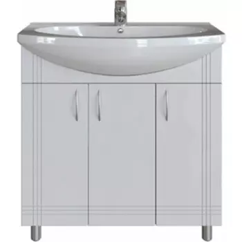 Тумба под раковину Sanstar Вольга 80х30 белая (20.1-1.4.1.)