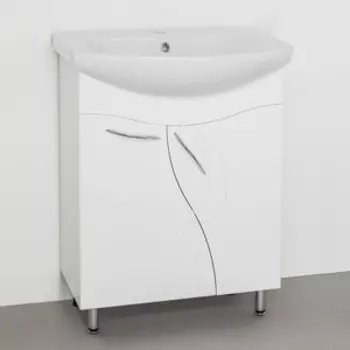 Тумба под раковину Style line Амелия 65 белая (ЛС-00000009)