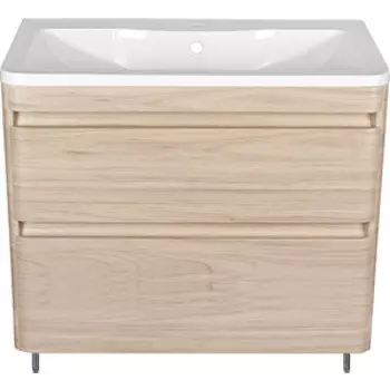 Тумба под раковину Style line Атлантика 100 напольная, ясень перламутр (ЛС-00000682)