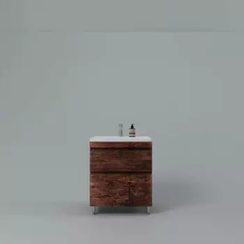 Тумба под раковину Style line Атлантика 70 напольная, старое дерево (СС-00002343)