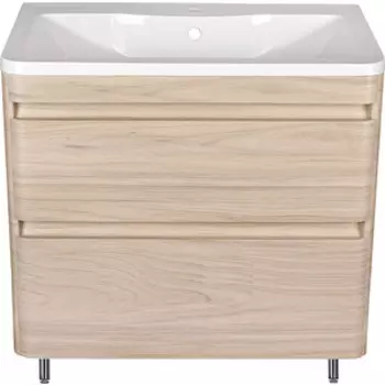 Тумба под раковину Style line Атлантика 80 напольная, ясень перламутр (ЛС-00000688)
