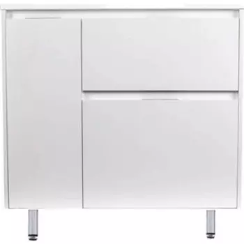 Тумба под раковину Style line Барселона 90х45 правая, с выкатной корзиной, белая (СС-00002280)