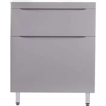 Тумба под раковину Style line Бергамо мини 70х35 Люкс Plus напольная, серая (СС-00002312)