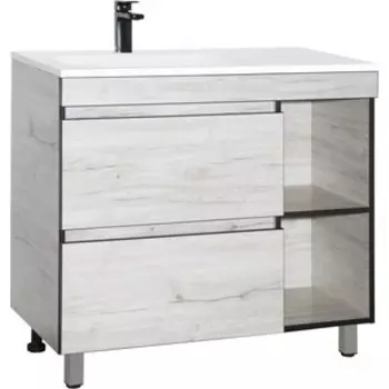 Тумба под раковину Style line Берлин 90 полочки справа, соната (СС-00002249)