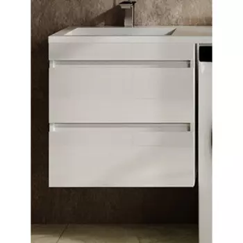 Тумба под раковину Style line Даллас Леон 58 (120) подвесная, белая (СС-00002440)