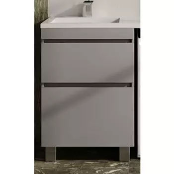 Тумба под раковину Style line Даллас Леон 58 (120) напольная, серая (СС-00002450)