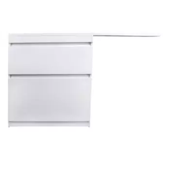 Тумба под раковину Style line Даллас Люкс 78 (140) напольная, под стиральную машину, белая (СС-00002273)