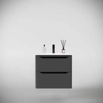 Тумба под раковину Style line Марелла 60х39 подвесная, серая (СС-00002406)