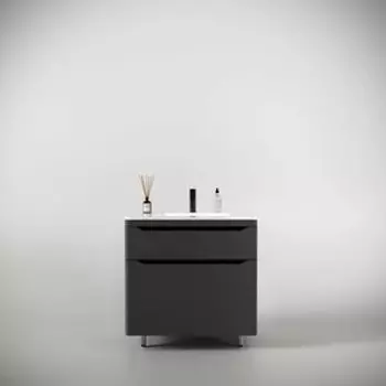 Тумба под раковину Style line Марелла 80х39 напольная, серая (СС-00002403)