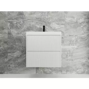 Тумба под раковину Style line Стокгольм 60х45 белый рифленый софт (ЛС-00002307)