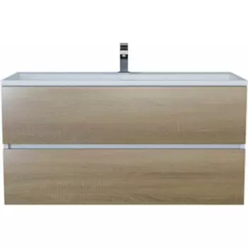 Тумба под раковину Uperwood Barsa 100 белая/дуб сонома (293020533)