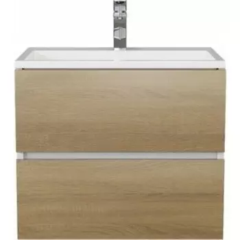 Тумба под раковину Uperwood Barsa 60 белая/дуб сонома (2930205256)