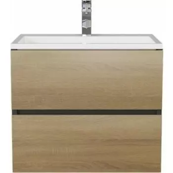 Тумба под раковину Uperwood Barsa 60 черная/дуб сонома (2930205257)