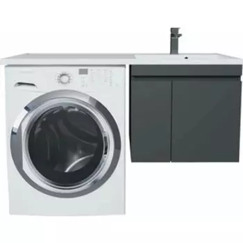 Тумба под раковину Uperwood Magenta 55 (120) с дверцами, черная (5930205152)