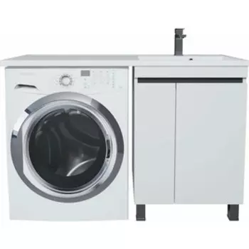 Тумба под раковину Uperwood Magenta 55 (120) напольная, белая/графит (5930205157)