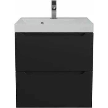 Тумба под раковину Uperwood Tanos 50 подвесная, черная матовая (2930205148)