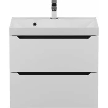 Тумба под раковину Uperwood Tanos 60 подвесная, белая/графит (2930205140)