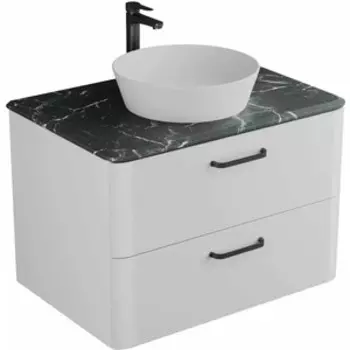 Тумба под раковину Veneciana Tibr 80х48 со столешницей, белая (58027)