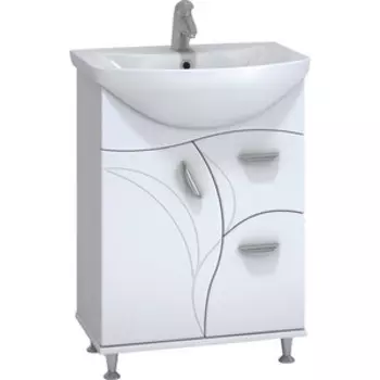 Тумба под раковину VIGO Faina 2-600 белая (2000145484114)