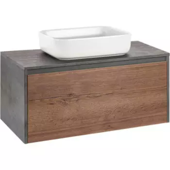 Тумба под раковину Vincea Mesa 100х50 T.Oak + Beton (VMC-2MS100TB)
