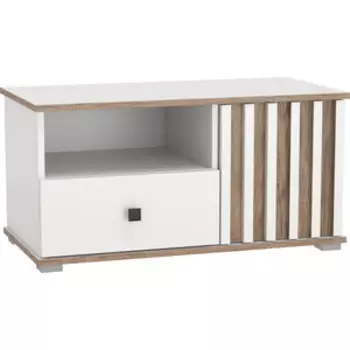 Тумба под ТВ ОЛМЕКО 51.07 ''Либерти'' (опора h 20 мм) Белый / Дуб Каньон (ML876880916)