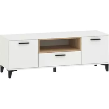 Тумба под тв Сильва НМ 013.43 Bergen белый (КМ)/дуб бунратти