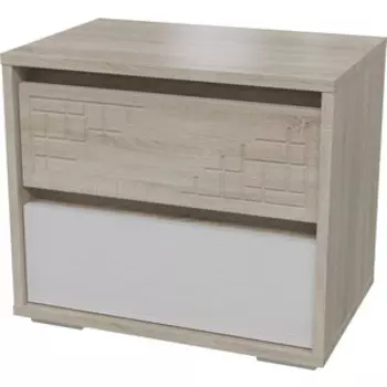 Тумба прикроватная Гранд Кволити 4-0915 Мальта/дуб сонома/рамух белый