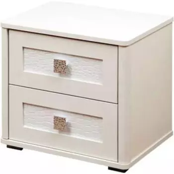 Тумба прикроватная Олимп 06.285 Мона аруша вудлайн/крокодил белый