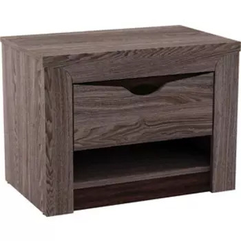 Тумба прикроватная Олимп 33.12 Лючия ясень анкор темный/венге/белый/ДВПО: белый