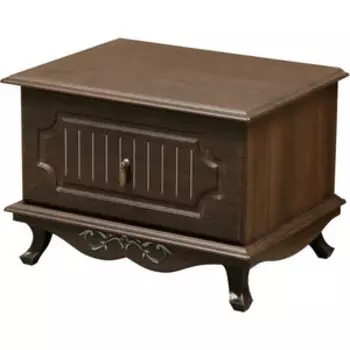 Тумба прикроватная ОЛМЕКО 06.70 Кантри патина/дуб кальяри/ДВПО: белый/ПВХ кедр