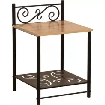 Тумба прикроватная ОЛМЕКО 42.42 Ницца (дуб вотан/металл черный) (ML876880278)