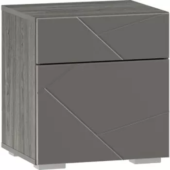 Тумба прикроватная Сильва НМ 013.61 Summit 10 26 софт графит (ПВХ) ясень анкор темный (KR)