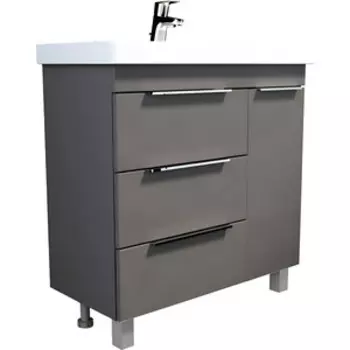 Тумба с раковиной 1Marka Gaula 80х36 графит (У92546, S-UM-MOD80SL/1)
