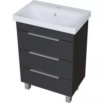 Тумба с раковиной 1Marka Gaula 80х36 графит (У92547, S-UM-MOD80SL/1)