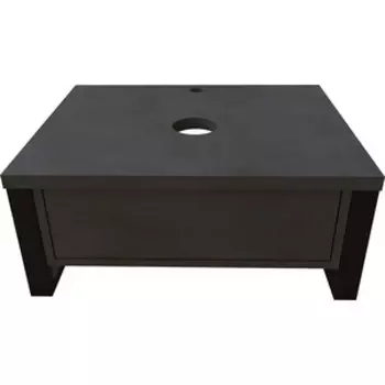 Тумба с раковиной 1Marka Grunge Loft 60х48 бетон темно-серый (Ц0000001581, WB.CT/Ringo/54-N.Cut/WHT.G/S1)