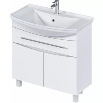 Тумба с раковиной 1Marka Lina 85х35 белая (У94493, 4620008197357)