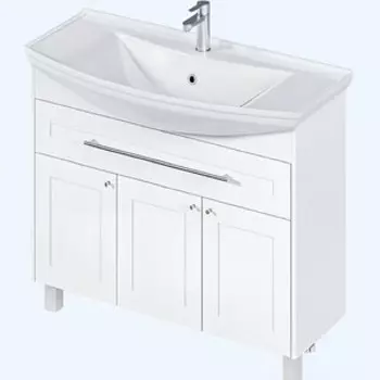 Тумба с раковиной 1Marka Lina Classic 105х35 белая (У94491, 4620008197340)