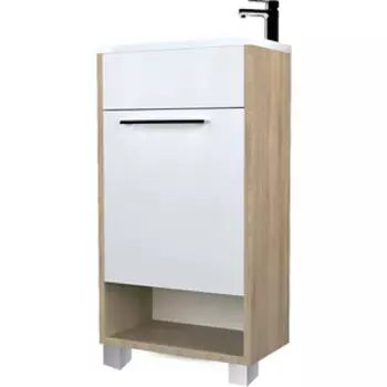 Тумба с раковиной 1Marka Lira 39х22 правая, дуб сонома (У85923)