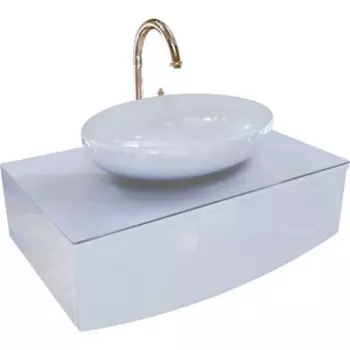 Тумба с раковиной 1Marka Nega 60х49 белая (Ц0000002812, WB.CT/Ringo/54-N.Cut/WHT.G/S1)