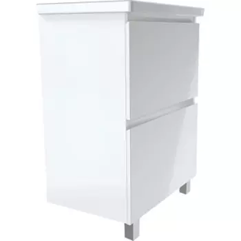 Тумба с раковиной 1Marka New Aris 70х45 напольная, белая (Ц0000019919, S-UM-COM70/1-w)