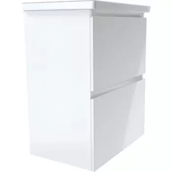 Тумба с раковиной 1Marka New Aris 70х45 подвесная, белая (Ц0000019921, S-UM-COM70/1-w)