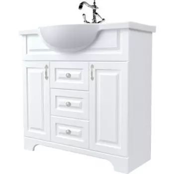 Тумба с раковиной 1Marka Прованс 105х34 белый глянец (У94489, 4640021060926)