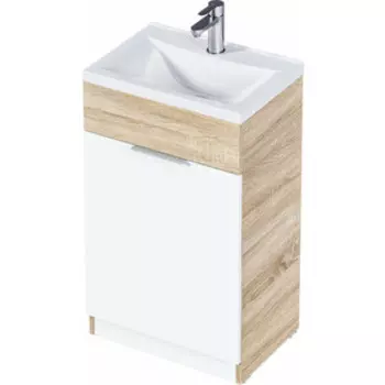 Тумба с раковиной 1Marka Revo 50х35 левая, дуб сонома (Ц0000005037)