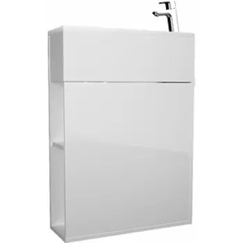 Тумба с раковиной 1Marka Stretto 50х21 правая, белая (У94716)